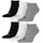 Sneaker Socken 6er Pack Schwarz/Weiß/Grau 43-46