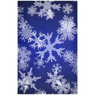 RPLIFE Blaue Weihnachts-Schnee-Geschirrtücher, 71,1 x 45,7 cm, saugfähige Küchenhandtücher, bedruckte Handtücher