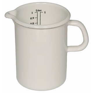 Riess, 0349-033, Küchenmaß 14, CLASSIC- WEISS, Durchmesser 14 cm, Inhalt 2 Liter, Emaille, weiß, Induktion