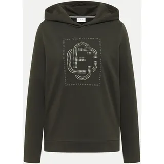 Cecil Hoodie mit Schmucksteinen Khaki M