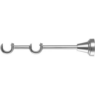 RENA Gardinenstange-Halterung 2-Läufig Wandhalterung für Gardinen Vorhang-Halter aus Metall Gardinenstangenhalter Chrom Matt 19/19 mm