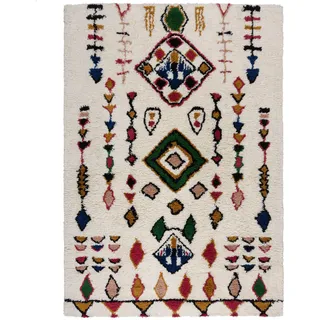 KADIMA DESIGN Berber Bunt Wollteppich 120 x 170 cm Mehrfarbig