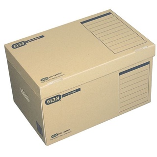 Systemcontainer mit Klappdeckel »tric system« - 10 Stück braun, Elba, 54.5x32x36 cm