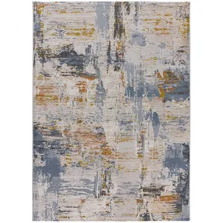 Atticgo Webteppich, Mehrfarbig, Beige, Blau, Kupfer, Textil, Mode, Rechteckig, 154x230 cm, Oeko-Tex® Standard 100, antistatisch, für Fußbodenheizung geeignet, leicht zusammenrollbar, Teppiche & Böden, Teppiche, Webteppiche