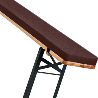 Sitzkissen für Bank (Innen/Außen) - 120cm/150cm/100cm/180cm x 40cm/30cm/25cm - Rutschfeste Sitzauflage für Bierbank, Garten, Fensterbank, Terrasse, Liegestuhl, Schaukel (2/3/4 Sitzer)(Dark Curry,100x2