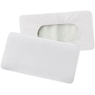 Traumschlaf Premium Interlock Jersey Universal Bezug für Nackenstützkissen ca. 40x60 cm - 40x80 cm | weiss - weiß