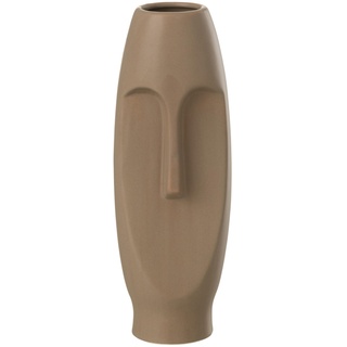 J-Line Vase Gesicht Terracotta Braun Medium
