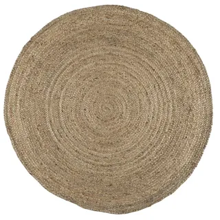 IB Laursen Runder Naturteppich aus Jute, Ø 120 cm, Natur