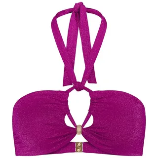Triumph Bandeau-Bikini-Top Summer Sunset Bandeau, weicher Lurex rot 42
