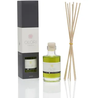 Duftöl Lemongras - Diffuser mit Stäbchen - Raumduft mit ätherischen Ölen frisch, fruchtig, spritzig - 100% Natürlich & Rein - Duftstäbchen als Raumerfrischer für die Wohnung mit Citrus-Duft (100ml)