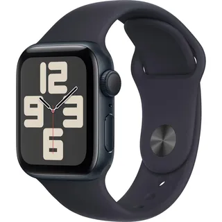 Apple Watch SE 2023 GPS 40 mm Aluminiumgehäuse Mitternacht, Sportarmband Mitternacht S/M