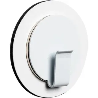 silwy Magnet-Haken inkl. Metall-Nano-Gel-Pad, weiß