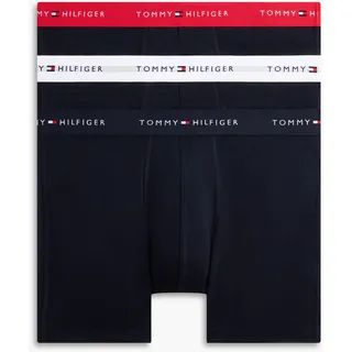 Tommy Hilfiger Boxershorts 3P BOXER BRIEF WB rot/weiß/khaki L 3er Pack