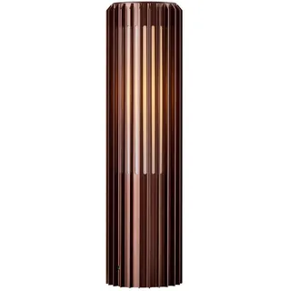 Nordlux Sockelleuchte Aluminium 45,4 cm E27 dimmbar spritzwassergeschützt braun