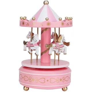 Karussell-spieluhr – Rosa Geschenkidee Für Geburtstag, Weihnachten, Hochzeitsdekoration