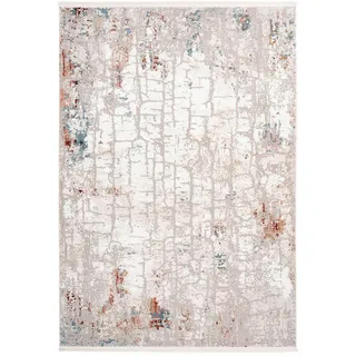 Kayoom Vintage-Teppich Akropolis, Grau, Rosa, Textil, Used look, rechteckig, 80x150 cm, für Fußbodenheizung geeignet, Teppiche & Böden, Teppiche, Vintage-Teppiche