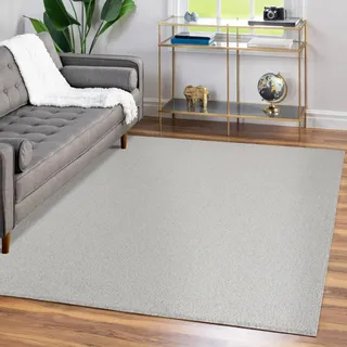 Teppium Moderner Kurzflor Teppich Wohnzimmer 200x300 (200 x 290 cm) Creme - Waschbarer Teppich Dichtere, Flauschig, Extra Weich und Einfarbig - für Schlafzimmer, Esszimmer oder Küche