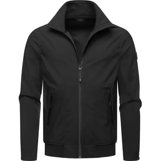 Outdoorjacke RAGWEAR "Collwie" Gr. XL (54), schwarz Herren Jacken Outdoorjacken wasserdichte Übergangsjacke mit hohem Kragen