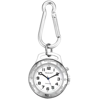 METALL Sprechender Schlüssel-Anhänger Armbanduhr Wecker Uhr Senioren Blindenuhr