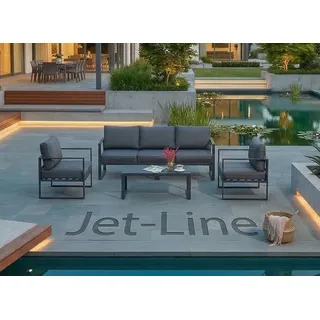 Jet-Line Kreta II Lounge-Set Anthrazit