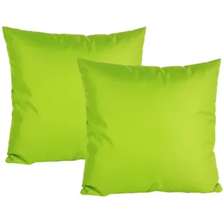 JACK Dekokissen JACK 2x 50x50cm Outdoor Lounge Kissen inkl. XXL Füllung Sitzkissen, starke Füllung, Robust, Strapazierfähig, Wasserabweisend, Innen&Außen grün