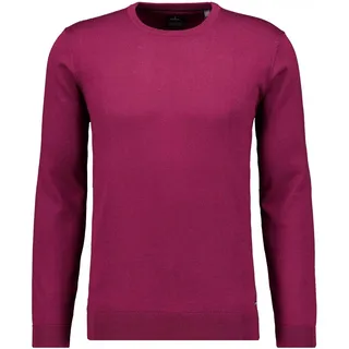 Rundhalspullover RAGMAN, Herren, Gr. 50, pink (portwein, 696), Strick, 100% Wolle, Rundhals, Pullover Rundhalspullover