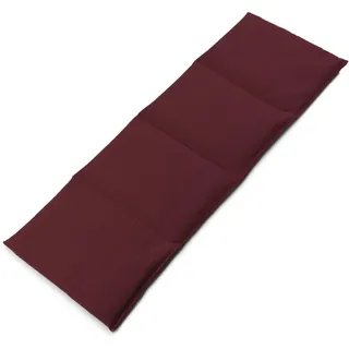 4-Kammer Traubenkernkissen 20x60cm groß - Wärmekissen & Kältekissen - Traubenkern Körnerkissen, weinrot