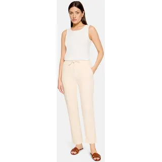 Cartoon Leinenhose Damen unifarben Oat Milk 38
