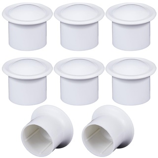 GORGECRAFT 8Stk Kunststoff-Vorhangstangenabdeckungen Für Fenster Weiße Enden Vorhangkappen 28mm Innendurchmesser Säule Gardinenstangen-Endstücke Vorhangköpfe Römische Stangen Dekorations (41x33 mm)