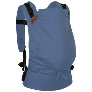 Hoppediz Buckle - Babytrage für Neugeborene ab Geburt - Fullbuckle Tragehilfe mit 2 Schnallenpositionen - mitwachsend bis 20 kg - Design Kreta