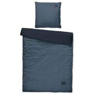 Sansibar Jersey Melange Blau 135 x 200 cm + 80 x 80 cm