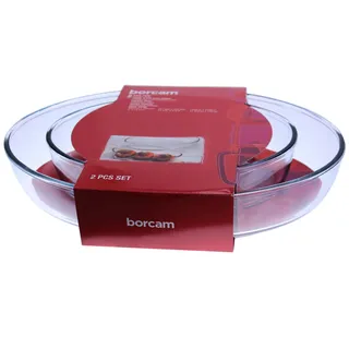 Sänger Pasabahce Borcam Auflaufform Glas Backform Auflauf 2 tlg oval