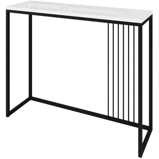 Lookway Konsolentisch PRIME, Beistelltisch mit Oberfläche aus Hochglanz, Breite 80/100 weiß 100 cm