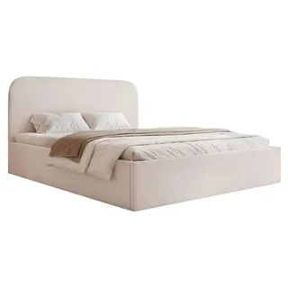 Selsey Sonvivo - Polsterbett 180x200 mit Bettkasten, Chenille, hellbeige - Beige