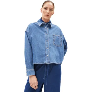 ARMEDANGELS NALAANI Jeansbluse Blau L
