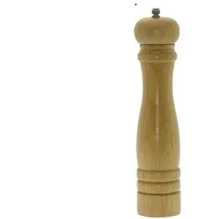 Klassischer Pfefferstreuer aus hellem Holz, 25 cm hoch