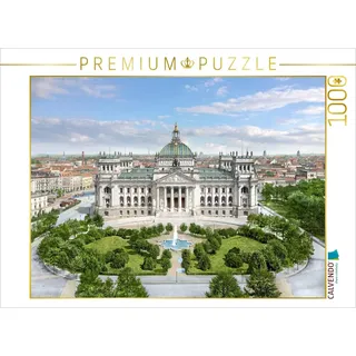 Puzzle · Berlin - Reichstag von der Siegessäule aus gesehen 1890 bis 1900 | 1000 Teile · Lege-Größe 64 × 48 cm · CALVENDO Puzzle