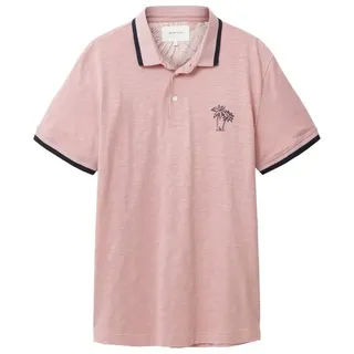 TOM TAILOR Poloshirt Poloshirt mit Print rosa XXL