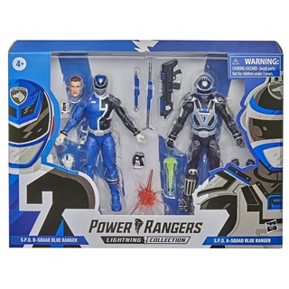 Hasbro Actionfigur Power Rangers LC S.P.D. Squad B Blue Ranger Squad A Blue Ranger Battle