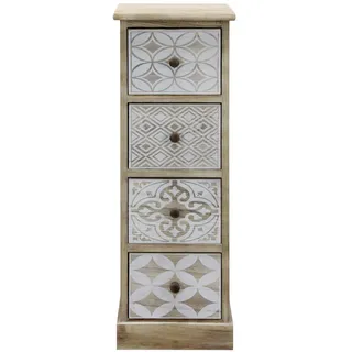 Mobili Rebecca Kommode 25 x 81 x 29 cm Beige