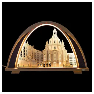 Tietze Erzgebirgsdesign Schwibbogen Schwibbogen NEW LINE Dresdner Frauenkirche (53x31cm) von Tietze Erzgeb