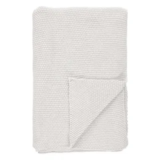 Plaid Nordic knit, Marc O'Polo Home, aus Bio-Baumwolle weiß