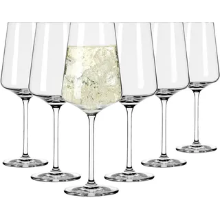 RITZENHOFF 6301002 Weißweinglas 400 ml - Serie Lichtweiss - 6 Stück im Geschenk-Set - stilvoll-modern - Made in Germany