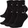 Trainings-Knöchelsocken Black/White 46-50