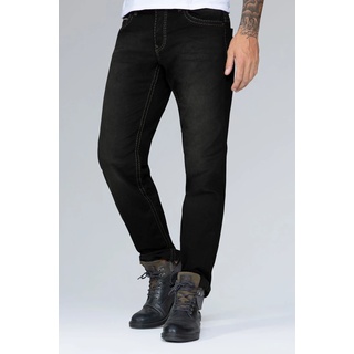 Comfort-fit-Jeans CAMP DAVID Gr. 42, Länge 34, schwarz Herren Jeans Comfort Fit mit Used-Waschung