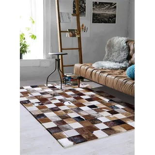 Vip Leather NEU KUHFELL Patchwork Teppich Cod Mart CMB2 1000 (120 x 180 cm)