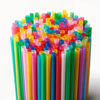 Inoverse 5000 Stück Trinkhalme Plastik, Mehrweg Strohhalme, Plastic Straws, Bunt
