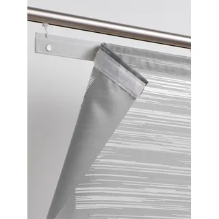 Heine Schiebegardine Klettband 60 x 145 cm Grau