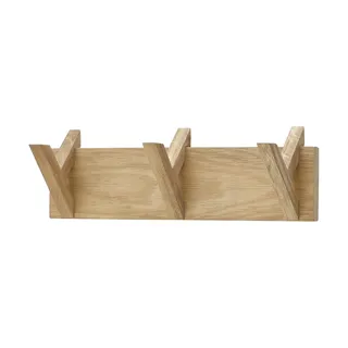 Garderobenleiste  Mörlen , holzfarben , Massivholz , Maße (cm): B: 40 H: 13 T: 12.0