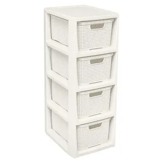 branq home essential Home essential Aktenregal 29,5 x 24 x 64 cm Creme